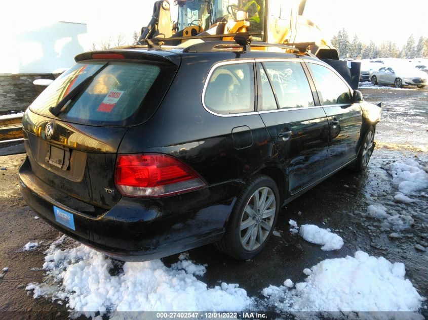 2014 VOLKSWAGEN JETTA SPORTWAGEN TDI W/SUNROOF 3VWPL7AJ3EM606190