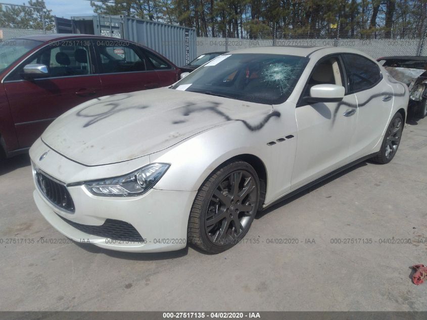 2014 MASERATI GHIBLI S/Q4 ZAM57RTAXE1097778
