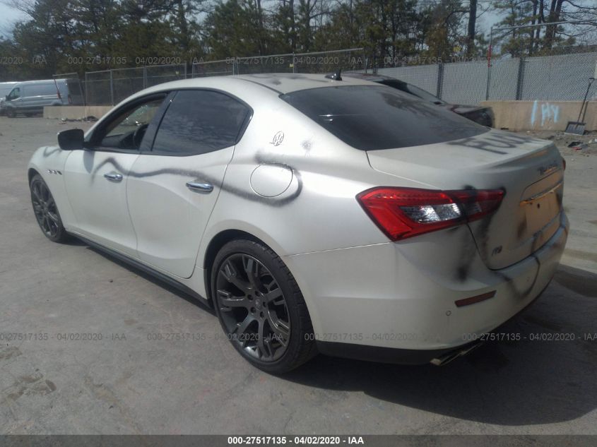 2014 MASERATI GHIBLI S/Q4 ZAM57RTAXE1097778