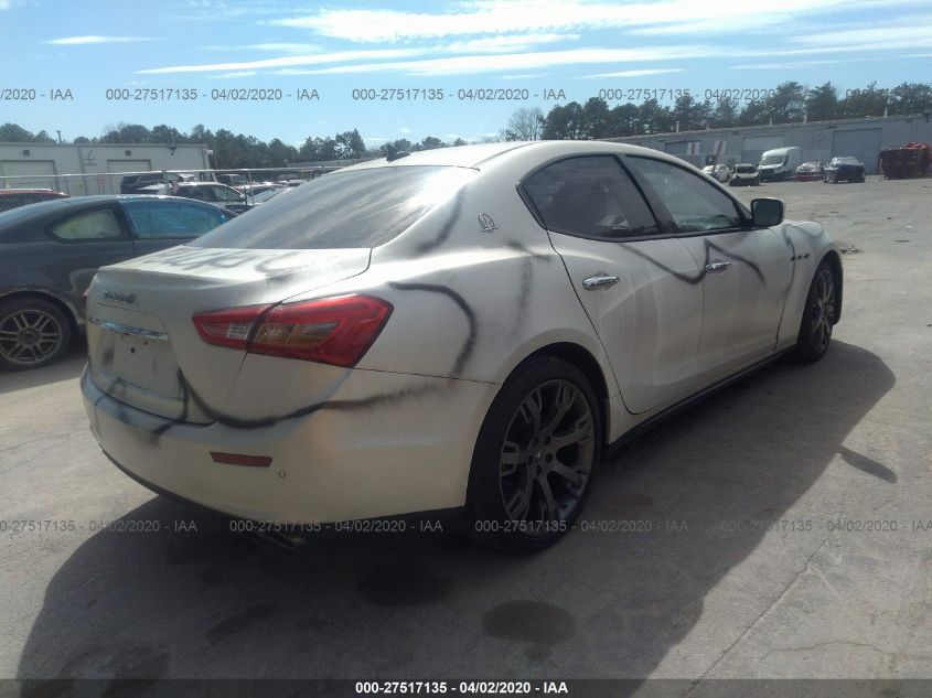 2014 MASERATI GHIBLI S/Q4 ZAM57RTAXE1097778
