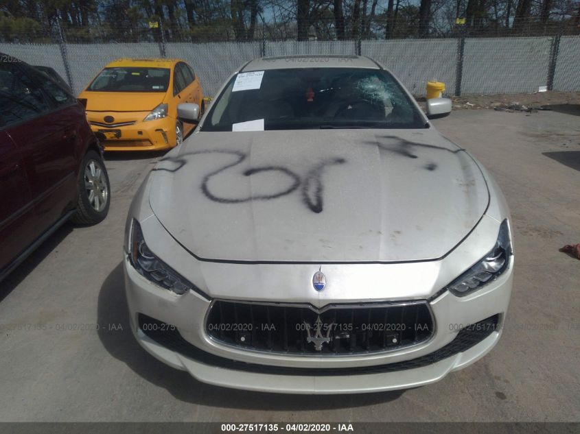 2014 MASERATI GHIBLI S/Q4 ZAM57RTAXE1097778