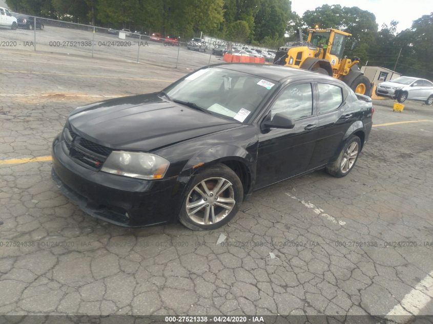 2013 DODGE AVENGER SXT 1C3CDZCB2DN615987