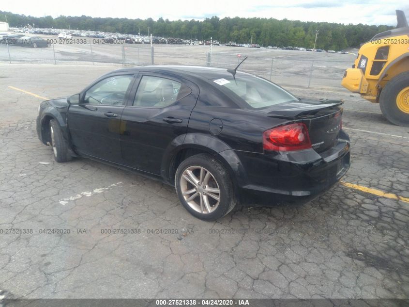 2013 DODGE AVENGER SXT 1C3CDZCB2DN615987