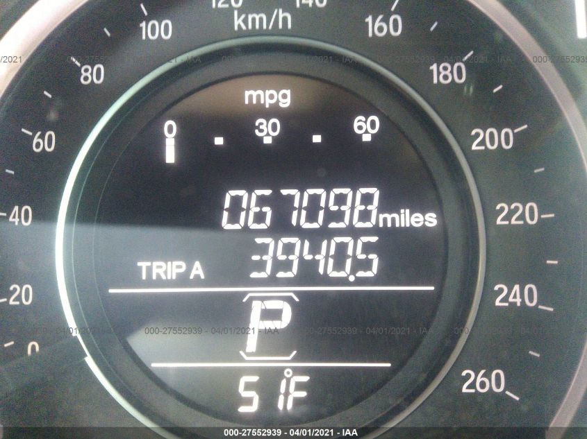 2017 HONDA ACCORD EX-L - 1HGCR2F83HA214922