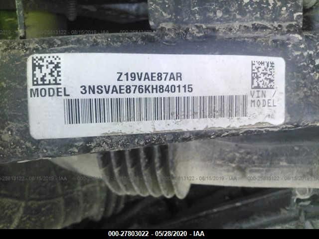 2019 POLARIS RZR 900 EPS 3NSVAE876KH840115