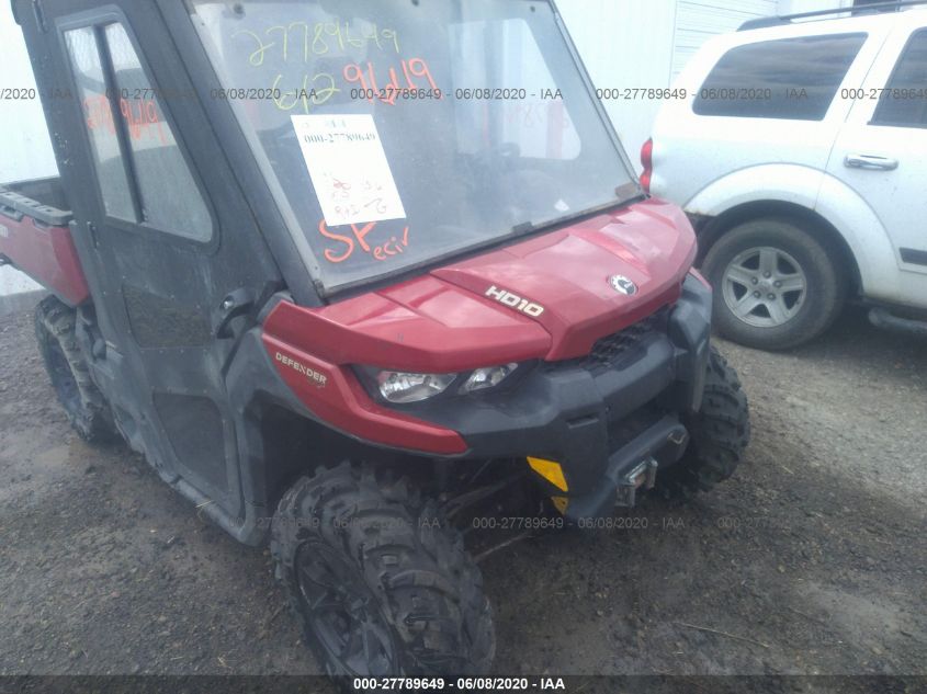2016 CAN-AM DEFENDER XT HD10 3JBUKAP45GK001418