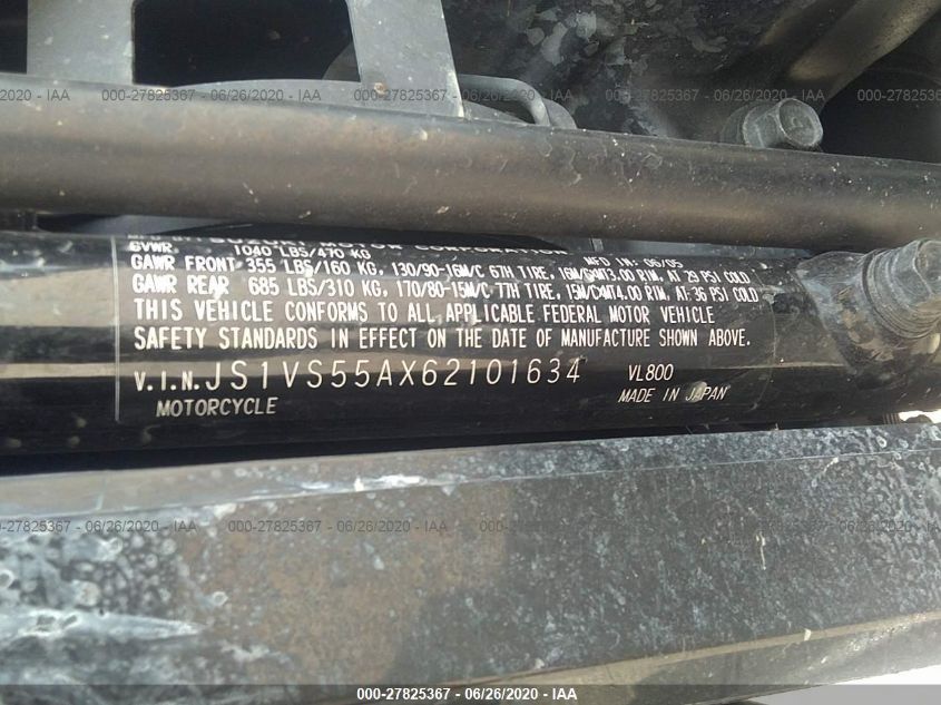 2006 SUZUKI C50 JS1VS55AX62101634