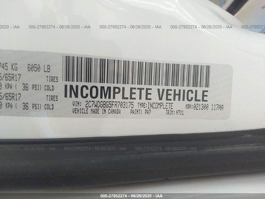 2015 DODGE GRAND CARAVAN AVP/SE 2C7WDGBG5FR703175