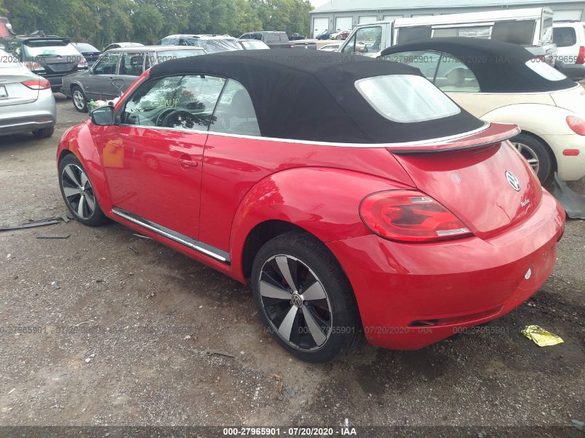 2013 VOLKSWAGEN BEETLE 2.0T 3VW7T7AT1DM831966