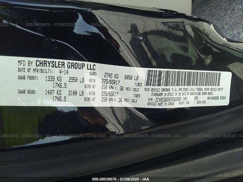 2013 DODGE GRAND CARAVAN SXT 2C4RDGCG5DR585649