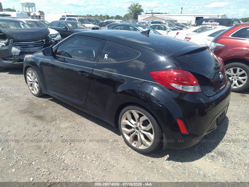 2013 HYUNDAI VELOSTER W/GRAY INT KMHTC6AD8DU094177