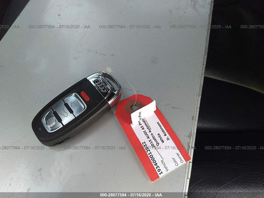 2015 AUDI A5 PREMIUM PLUS WAUMFAFH4FN002636