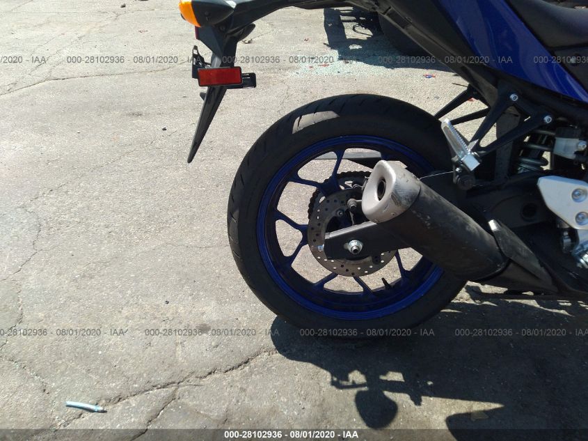 2019 YAMAHA YZFR3 MH3RH17Y4KK001890