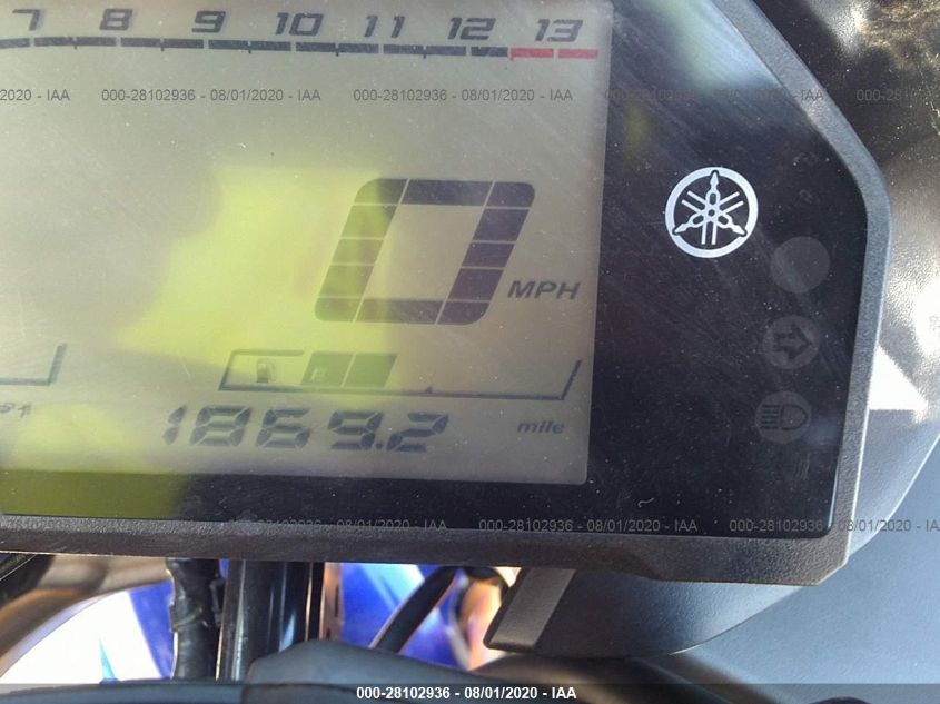 2019 YAMAHA YZFR3 MH3RH17Y4KK001890