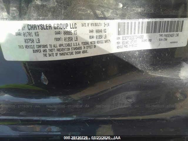 2014 FIAT 500E ELECTRIC 3C3CFFGE2ET244683