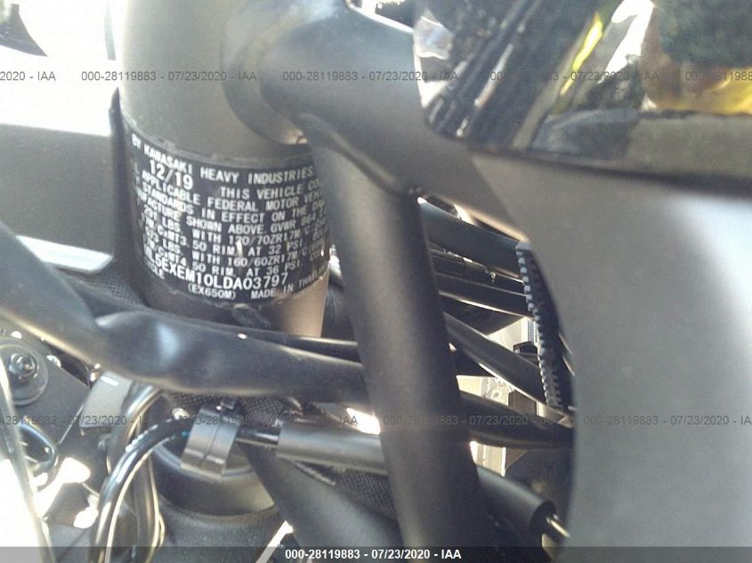 2020 KAWASAKI EX650 M ML5EXEM10LDA03797
