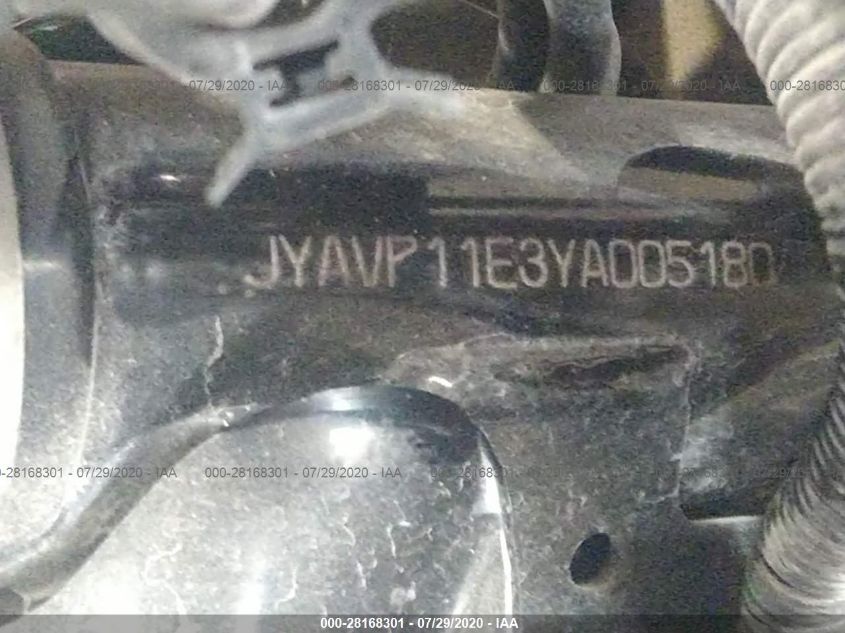 2000 YAMAHA XVS1100 JYAVP11E3YA005180