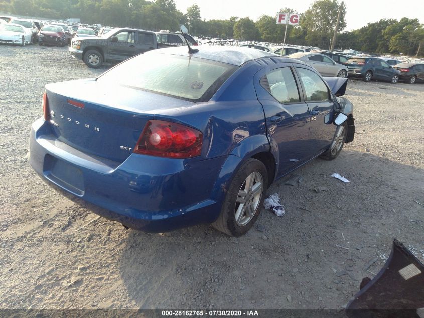 2013 DODGE AVENGER SXT 1C3CDZCB9DN519922
