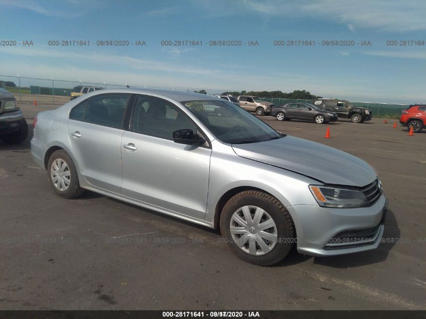 2015 VOLKSWAGEN JETTA SEDAN 2.0L S W/TECHNOLOGY 3VW1K7AJ0FM293576