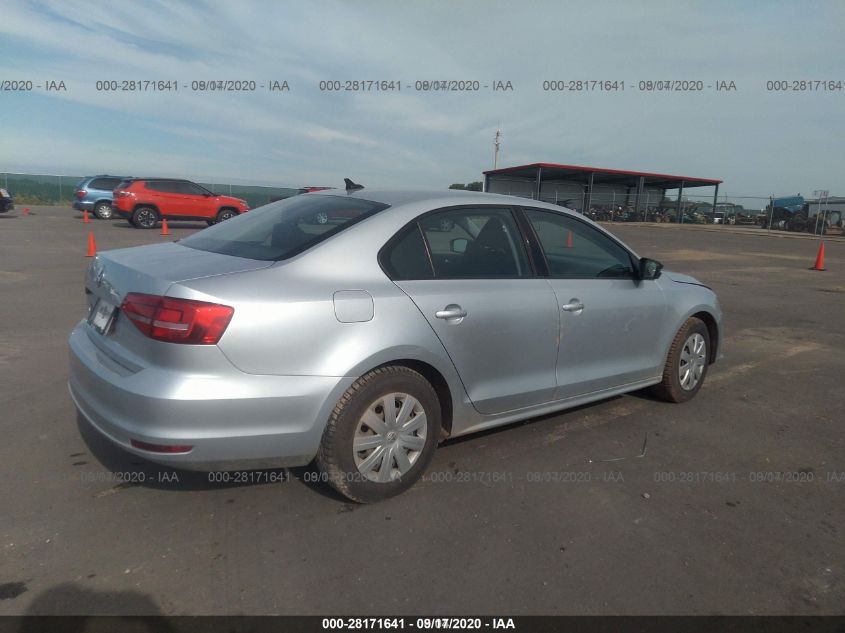 2015 VOLKSWAGEN JETTA SEDAN 2.0L S W/TECHNOLOGY 3VW1K7AJ0FM293576