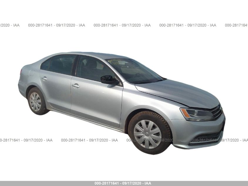 2015 VOLKSWAGEN JETTA SEDAN 2.0L S W/TECHNOLOGY 3VW1K7AJ0FM293576