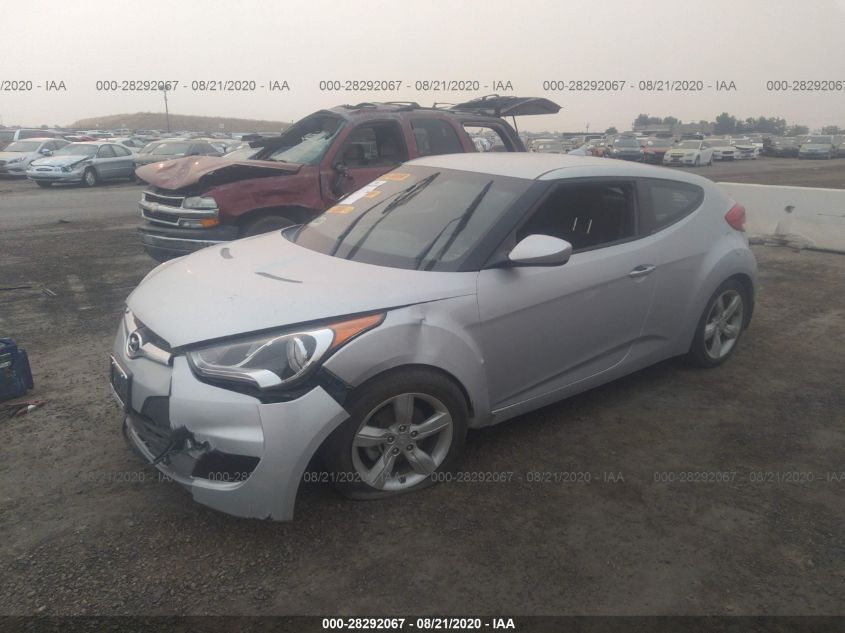 2013 HYUNDAI VELOSTER W/BLACK INT KMHTC6AD4DU157775