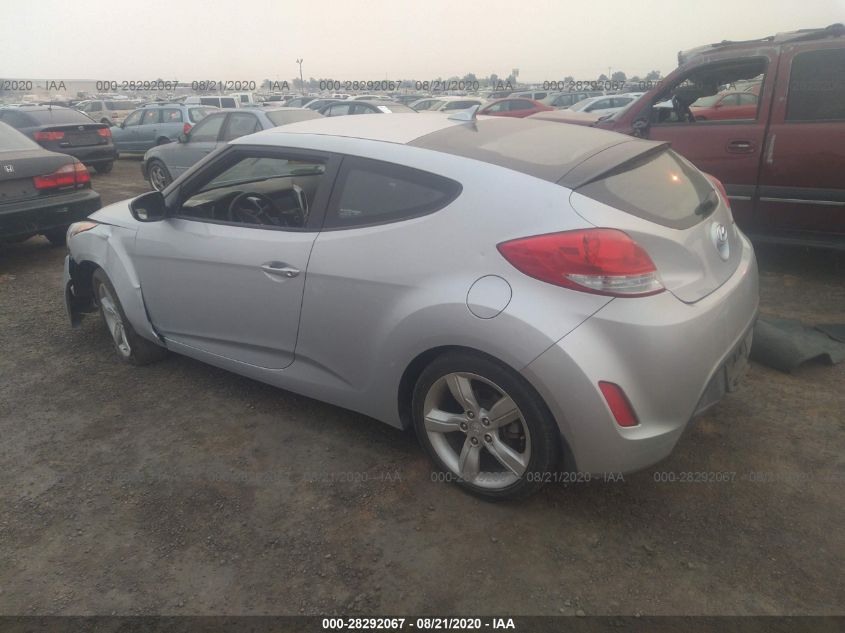 2013 HYUNDAI VELOSTER W/BLACK INT KMHTC6AD4DU157775