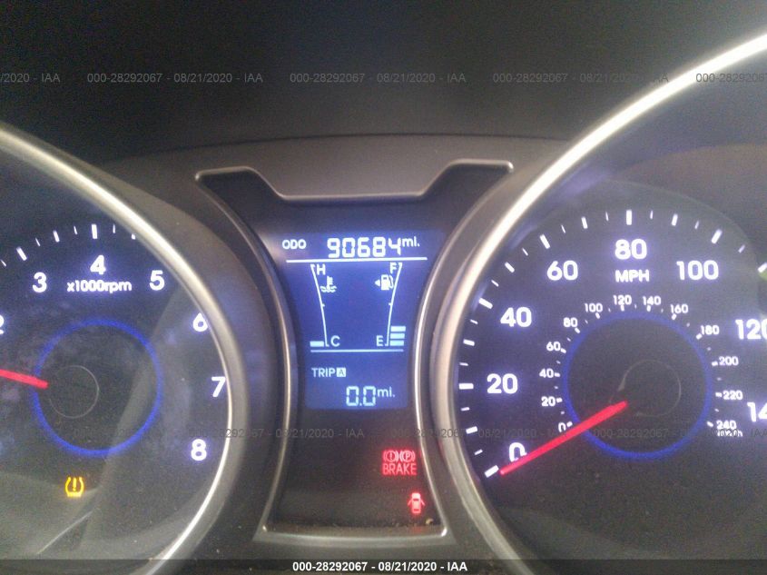 2013 HYUNDAI VELOSTER W/BLACK INT KMHTC6AD4DU157775
