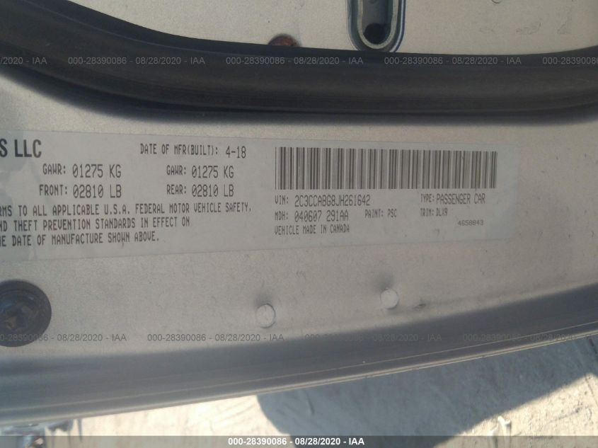 2018 CHRYSLER 300 300S 2C3CCABG8JH261642