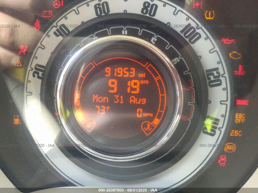 2013 FIAT 500 POP 3C3CFFAR9DT703606