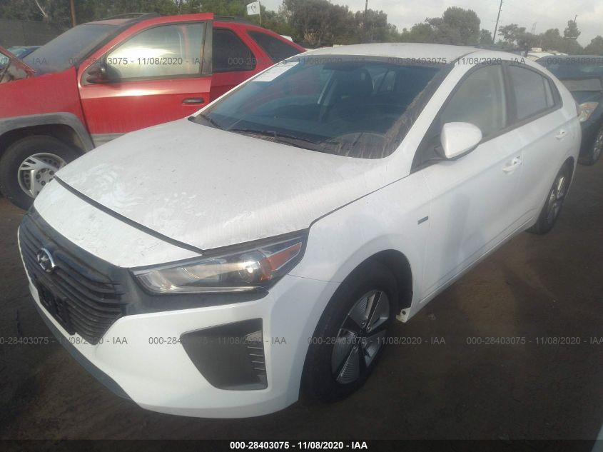 2019 HYUNDAI IONIQ HYBRID BLUE KMHC65LC3KU123183