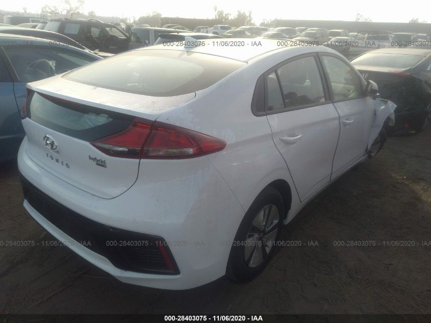2019 HYUNDAI IONIQ HYBRID BLUE KMHC65LC3KU123183
