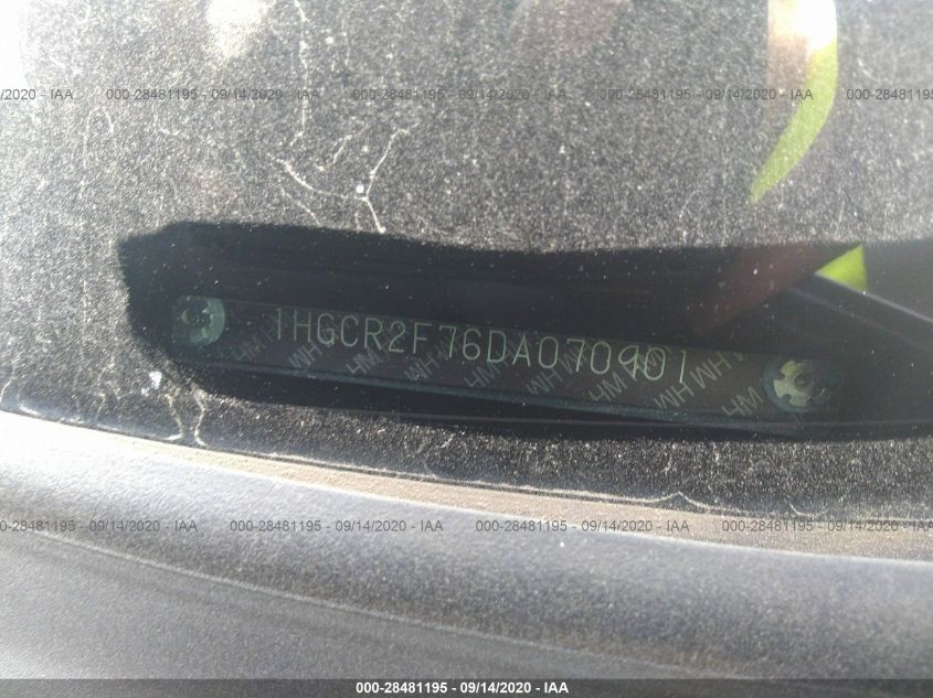 2013 HONDA ACCORD SDN EX 1HGCR2F76DA070901