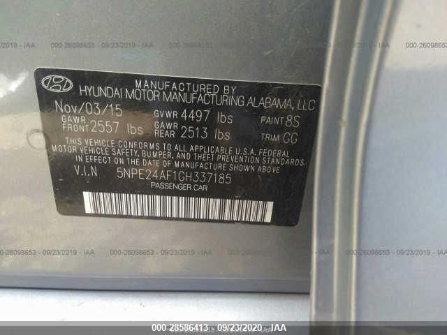 2016 HYUNDAI SONATA 2.4L SE 5NPE24AF1GH337185