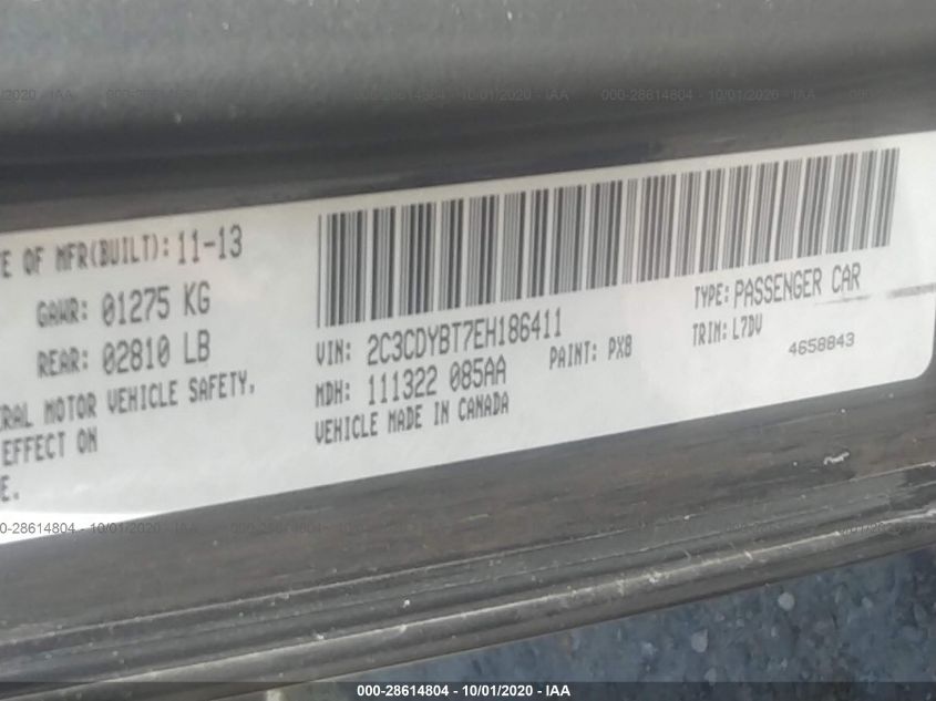 2014 DODGE CHALLENGER R/T 2C3CDYBT7EH186411