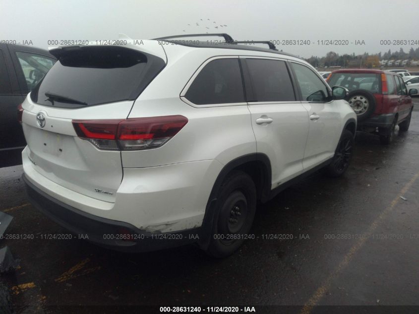 2019 TOYOTA HIGHLANDER SE/XLE 5TDJZRFH2KS617721