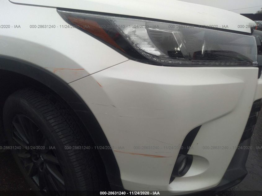 2019 TOYOTA HIGHLANDER SE/XLE 5TDJZRFH2KS617721