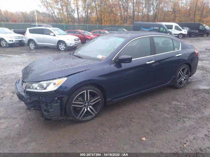 2017 HONDA ACCORD SEDAN SPORT 1HGCR2F55HA170590