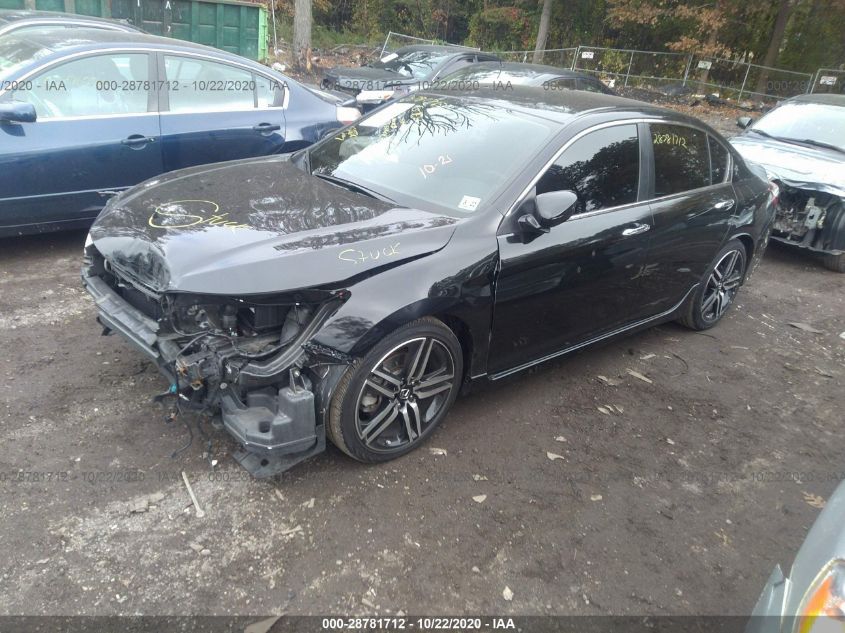 2017 HONDA ACCORD SEDAN SPORT 1HGCR2F57HA265720