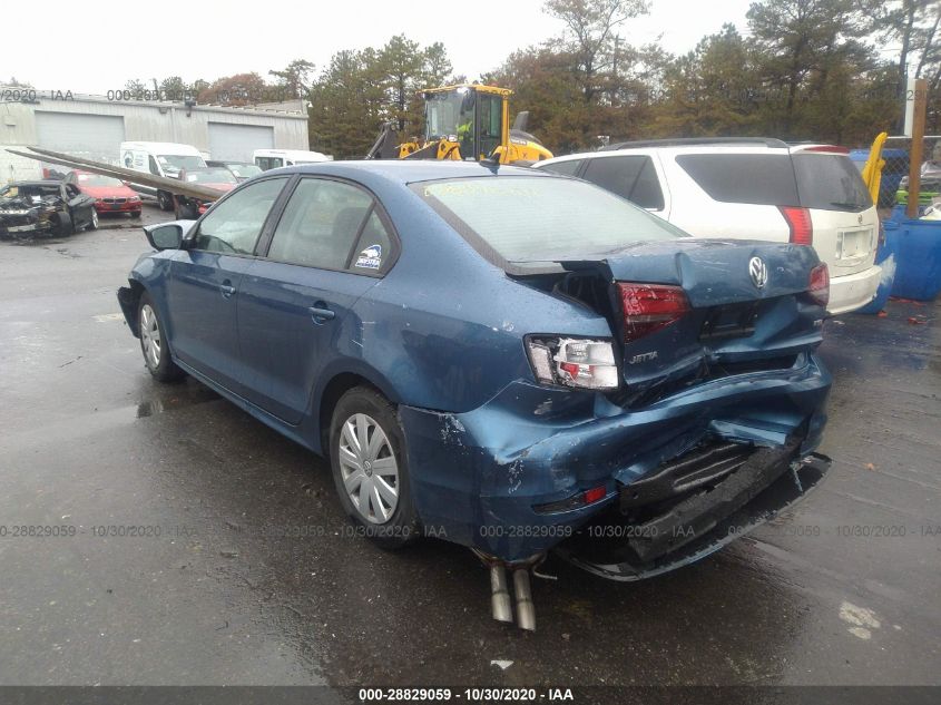 2016 VOLKSWAGEN JETTA SEDAN 1.4T S W/TECHNOLOGY 3VW167AJ8GM296537