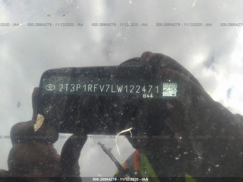2020 TOYOTA RAV4 XLE 2T3P1RFV7LW122471