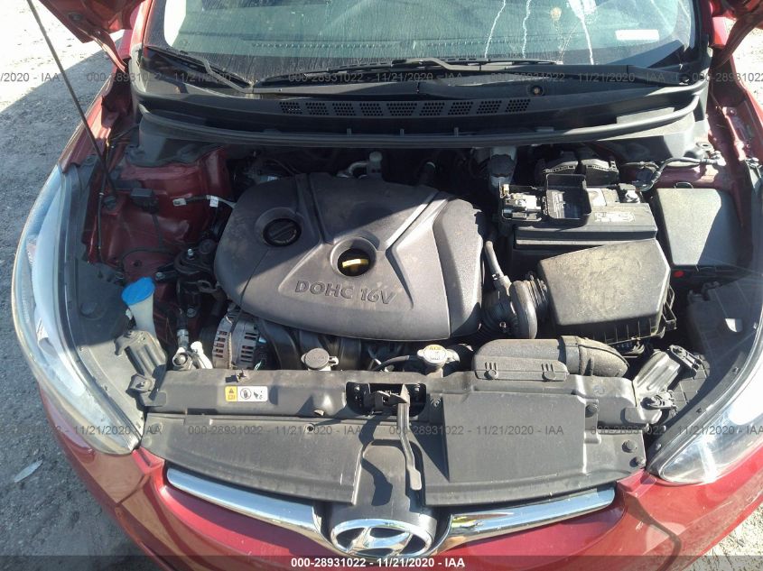 2014 HYUNDAI ELANTRA LIMITED 5NPDH4AE3EH482971