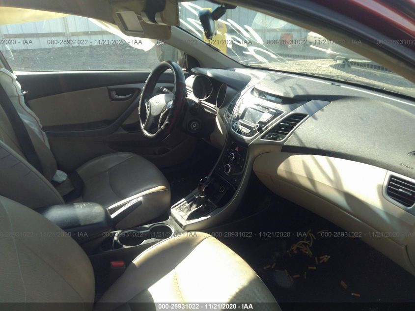 2014 HYUNDAI ELANTRA LIMITED 5NPDH4AE3EH482971