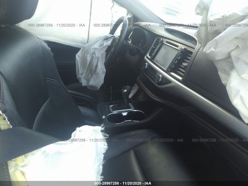 2016 TOYOTA HIGHLANDER XLE 5TDKKRFH7GS137609