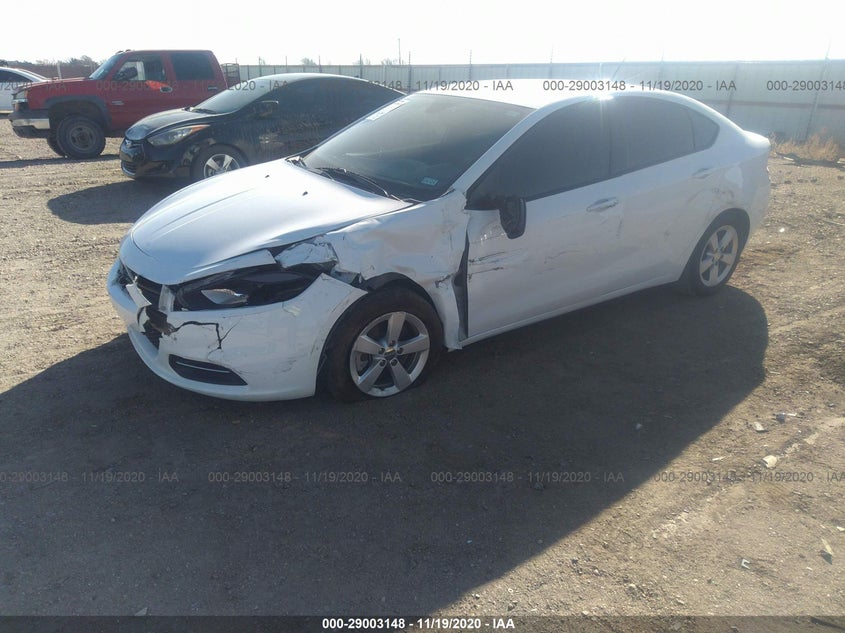 DODGE DART 2016 VIN 1C3CDFBB5GD660545