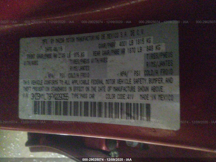 2015 MAZDA MAZDA3 I TOURING 3MZBM1L78FM229055