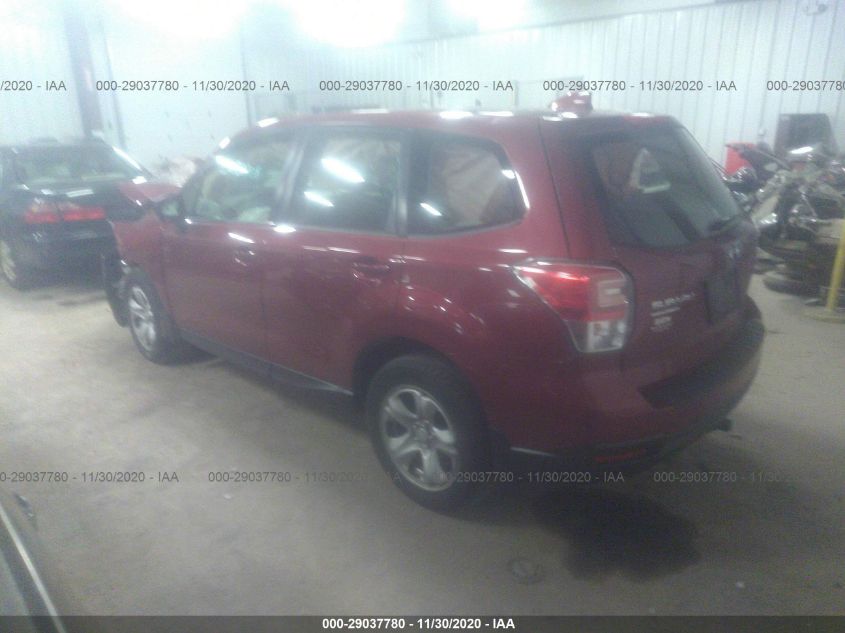 2018 SUBARU FORESTER JF2SJAAC7JG436603