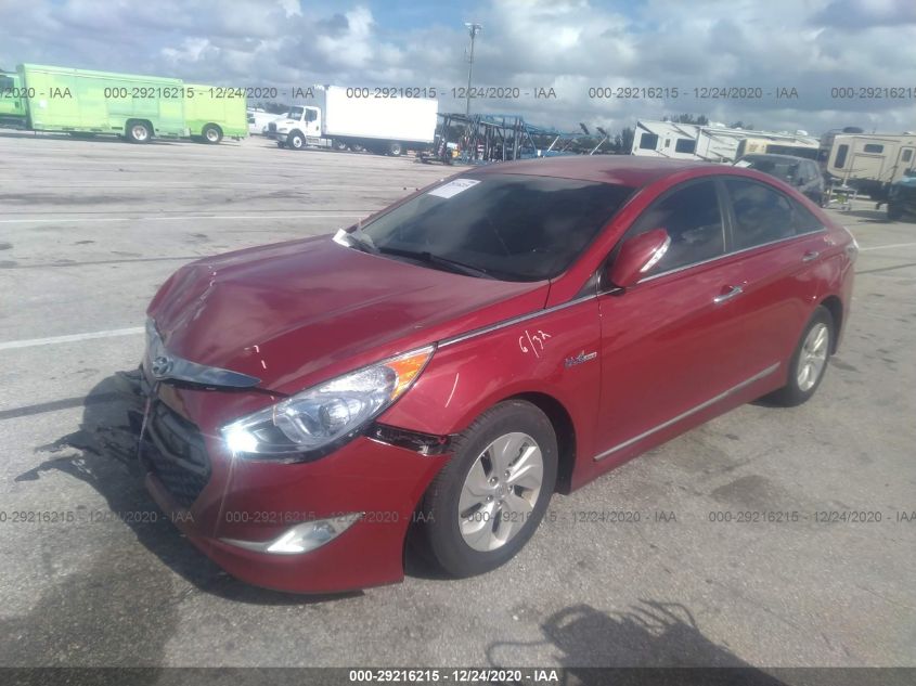 2014 HYUNDAI SONATA HYBRID KMHEC4A41EA113801
