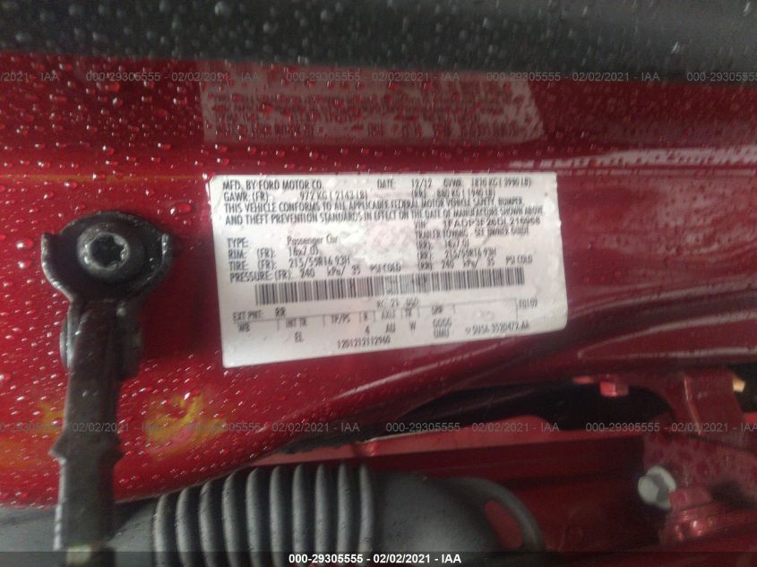 2013 FORD FOCUS SE 1FADP3F26DL216968