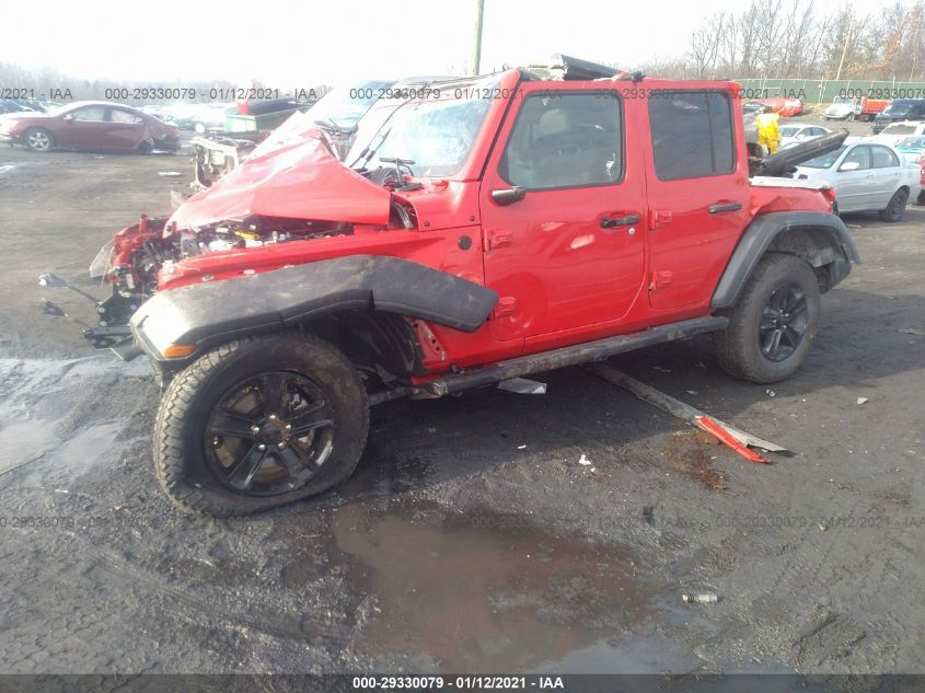 2021 JEEP WGR 4D 4X4 UNLTD SPT 1C4HJXDG9MW525092